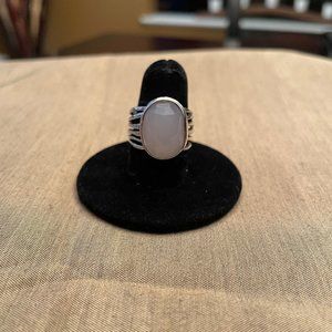 Silpada R1851 Rose Glass and Sterling Silver Ring